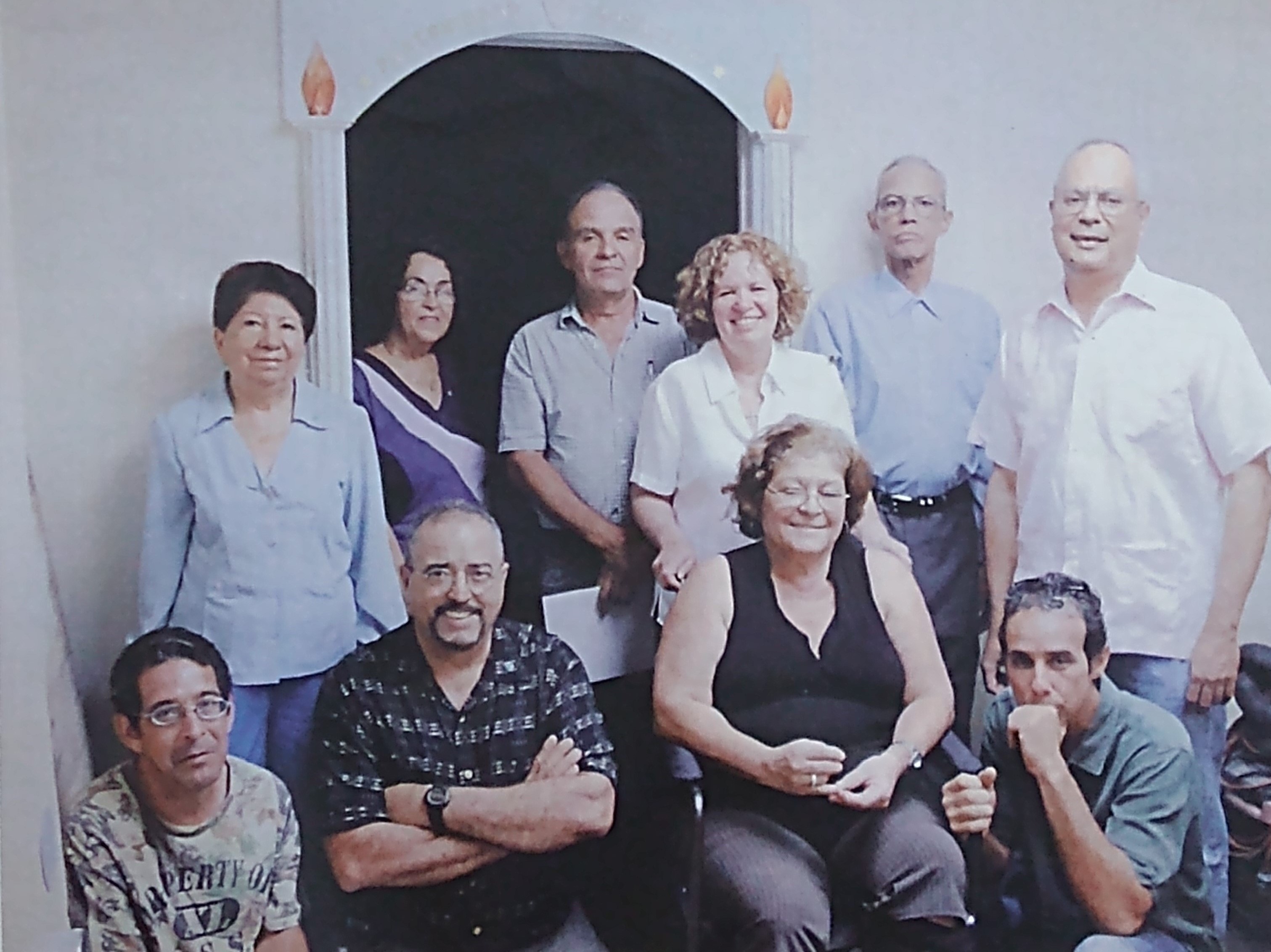 Los miembros del centro de Miami, EE.UU.